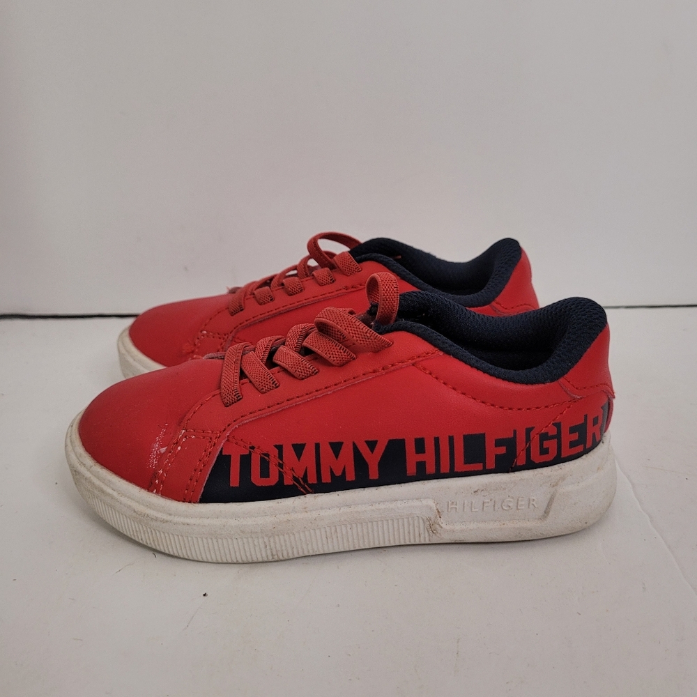 Tommy Hilfiger Red Sneakers Toddler Size 8 C